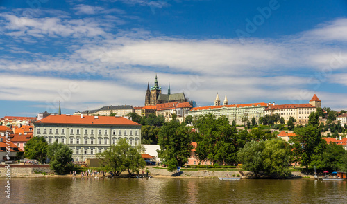 View of Prague Castle (Prazsky hrad) with St. Vitus Cathedral