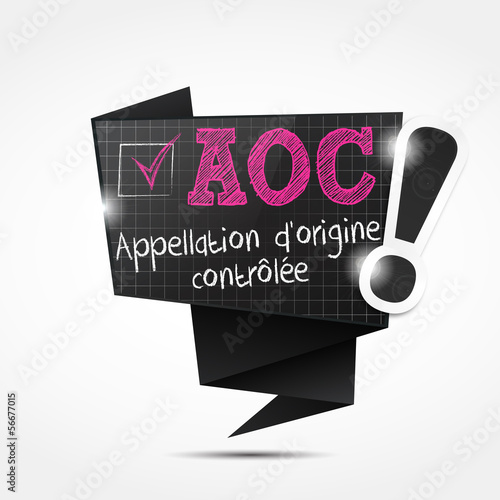 bulle origami : aoc