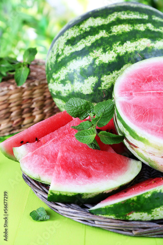 Ripe watermelons