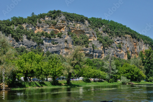 France  the picturesque village of La Roque Gageac in Dordogne