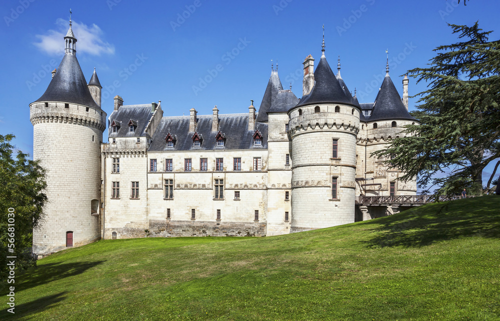 Chaumont-sur-Loire castle. France. Châteaux of the Loire Valley