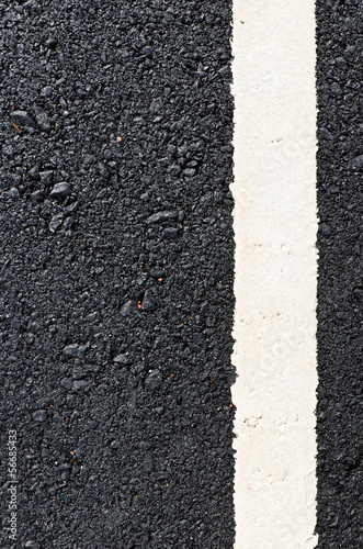 Wallpaper Mural New asphalt road with white line Torontodigital.ca