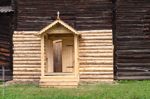 Reconstruction of the old wooden church