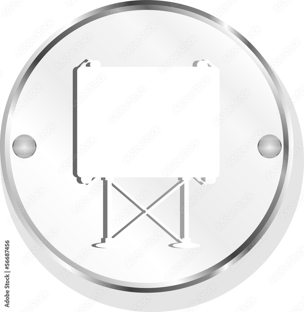 sign direction on metal button icon sign direction on metal button icon