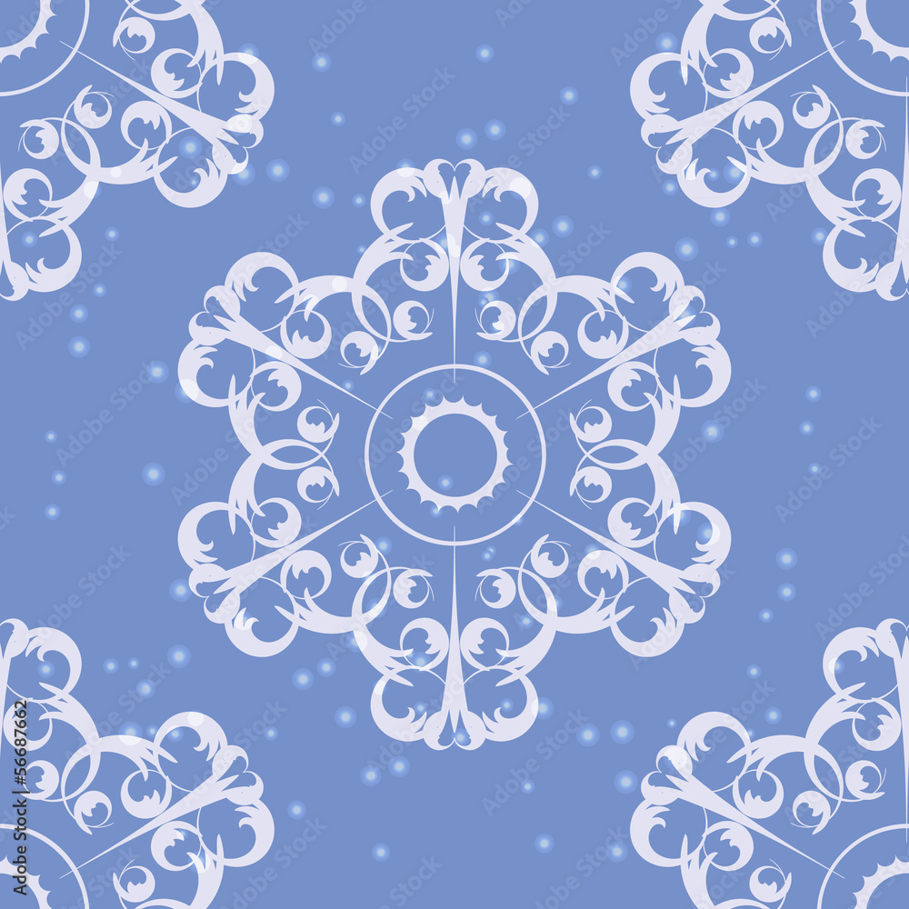 Snowflakes seamless pattern vector illustration Snowflakes seamless pattern vector illustration