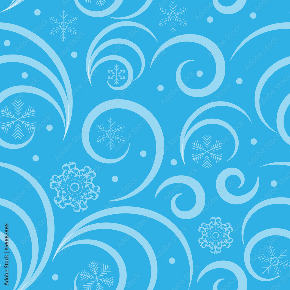 Snowflakes seamless pattern vector illustration Snowflakes seamless pattern vector illustration
