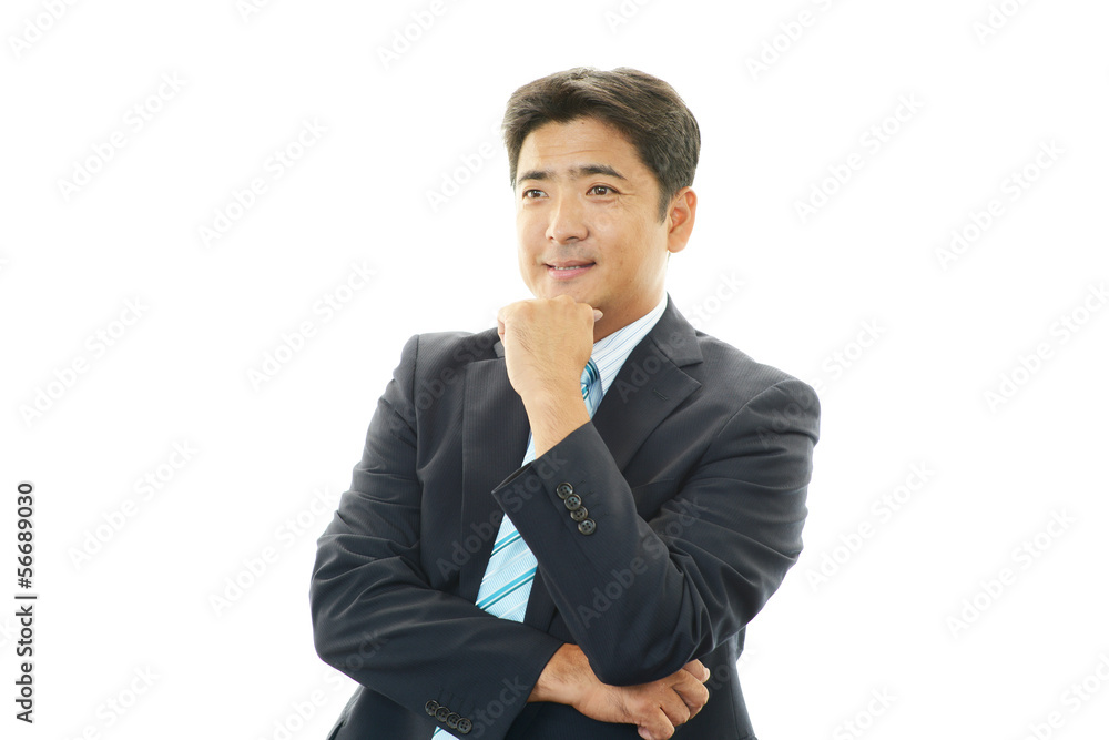 笑顔のビジネスマン