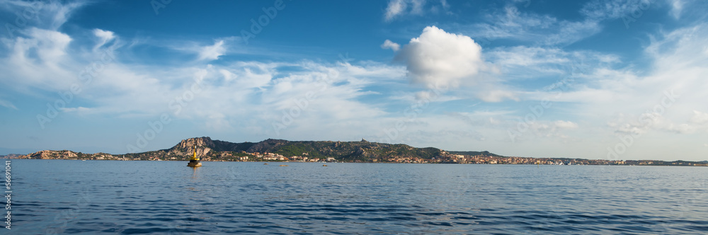 Panoramic view of LA Maddalena Archipelago in Sardinia