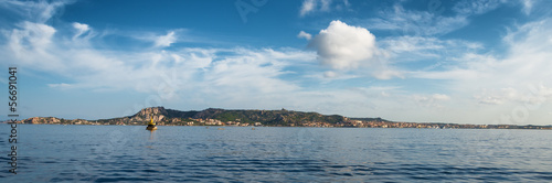 Panoramic view of LA Maddalena Archipelago in Sardinia