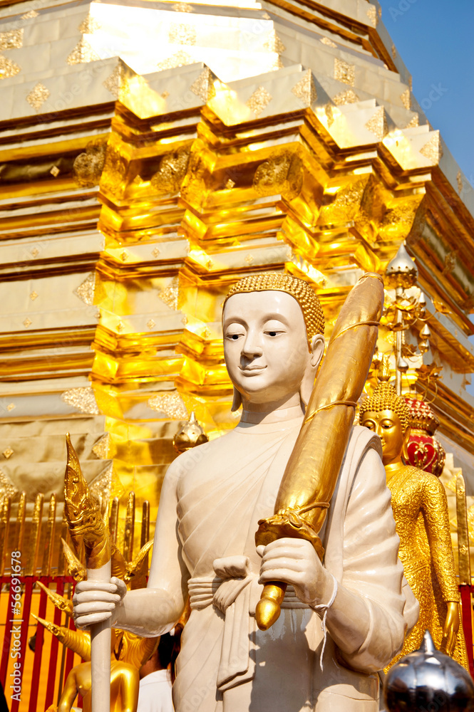 Fototapeta premium buddha statue in thai temple