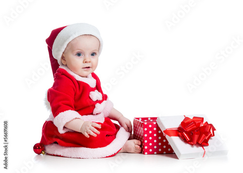 x-mas baby girl opening gif...