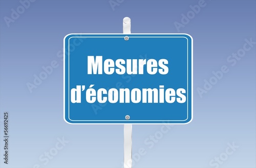 panneau mesures d'économies