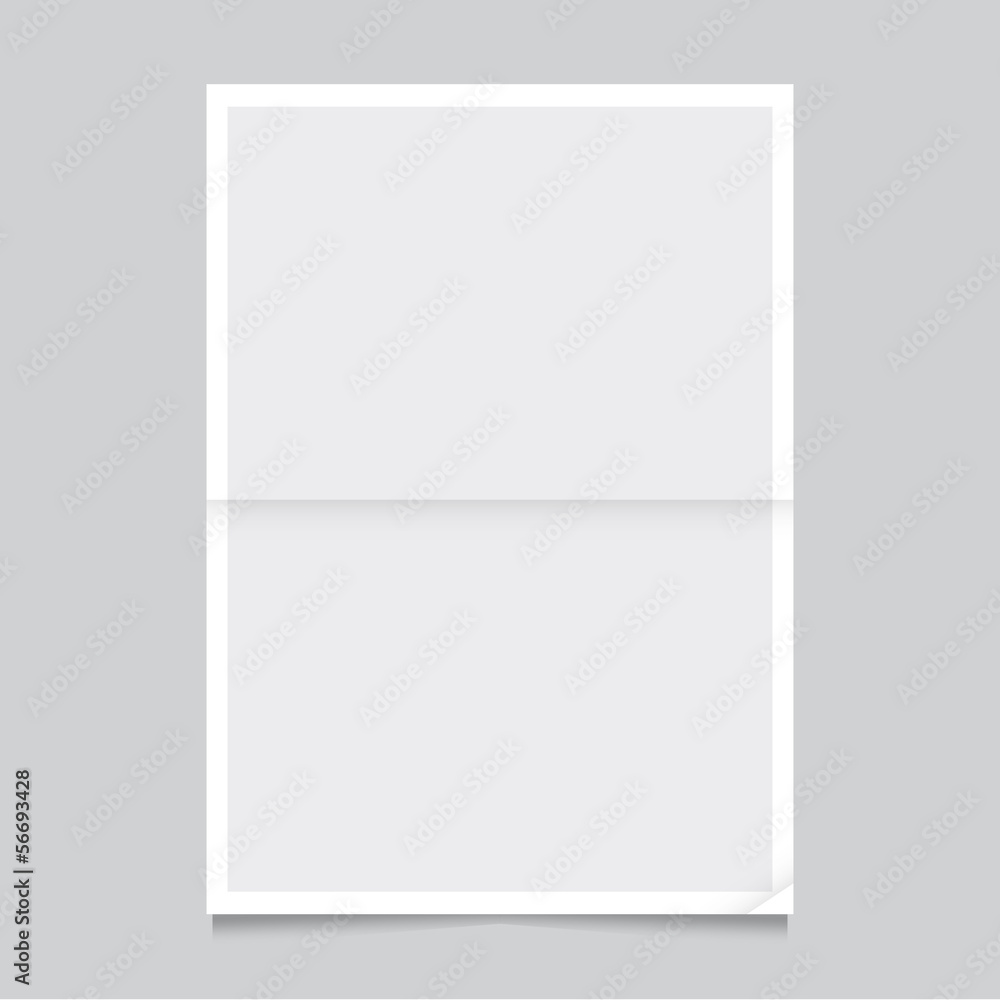 Poster template folded vector design
