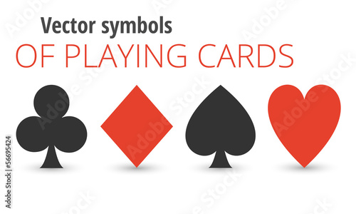 vector symbols of playing cards