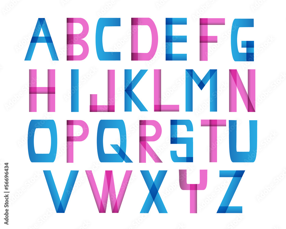 alphabet with transparency alphabet with transparency