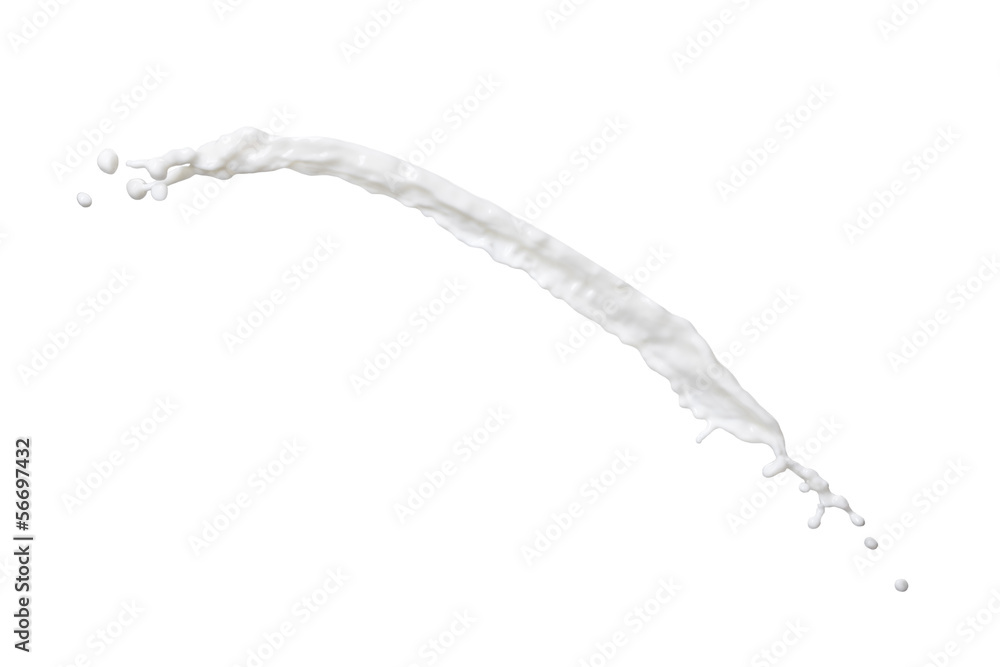 White milk isolated on white background White milk isolated on white background
