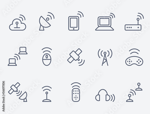 Wireless icon set