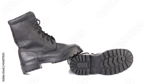 Black kersey boots. © indigolotos