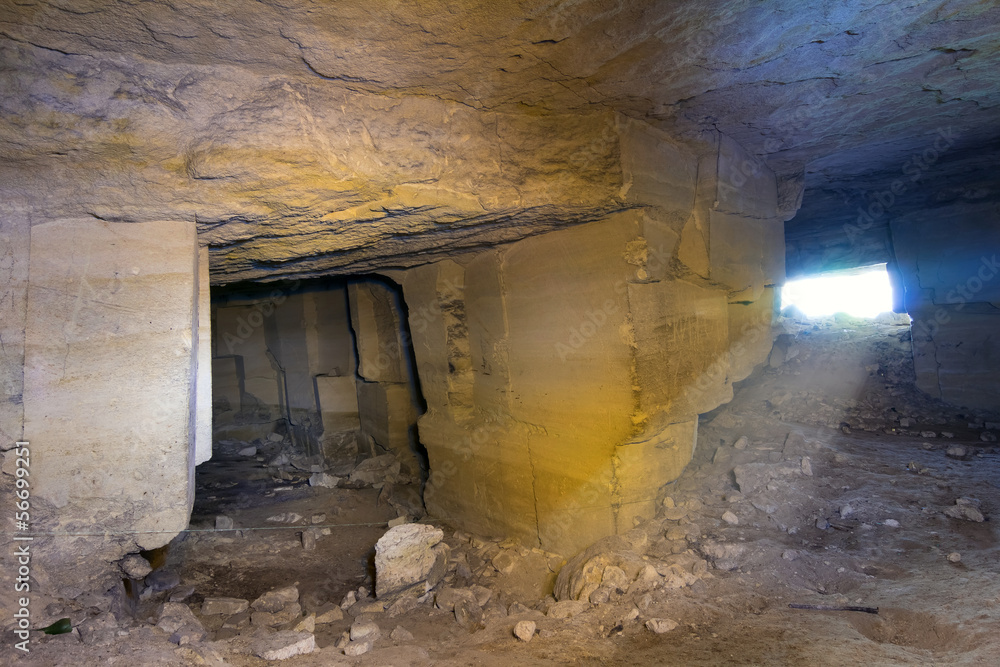 ancient catacomb scene