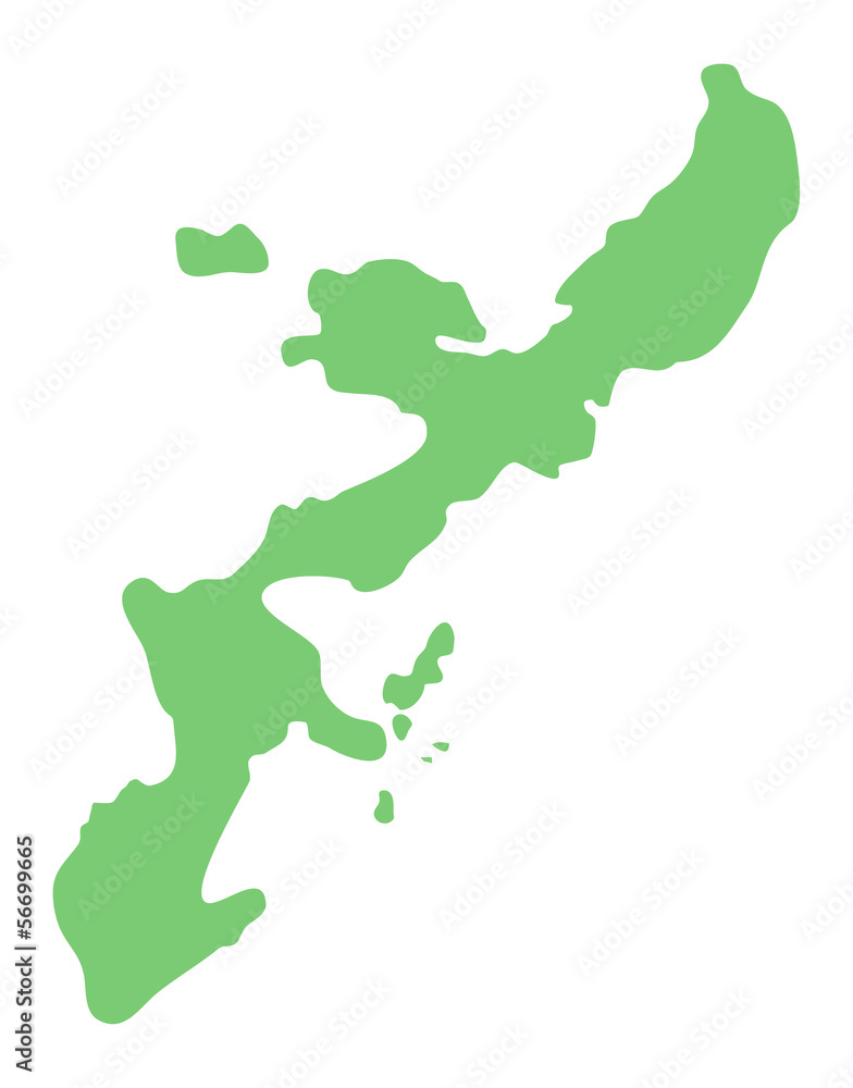 沖縄県の地図