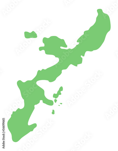 沖縄県の地図