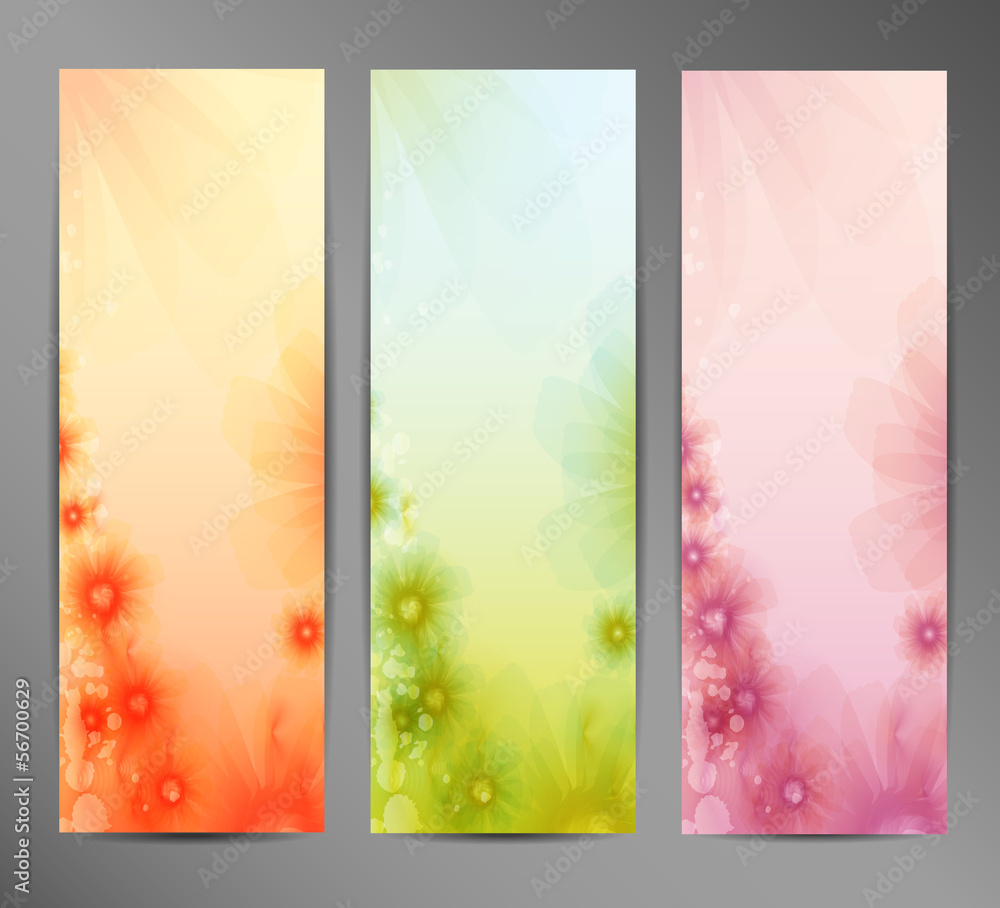 Abstract Flower Background / Brochure Template / Banner