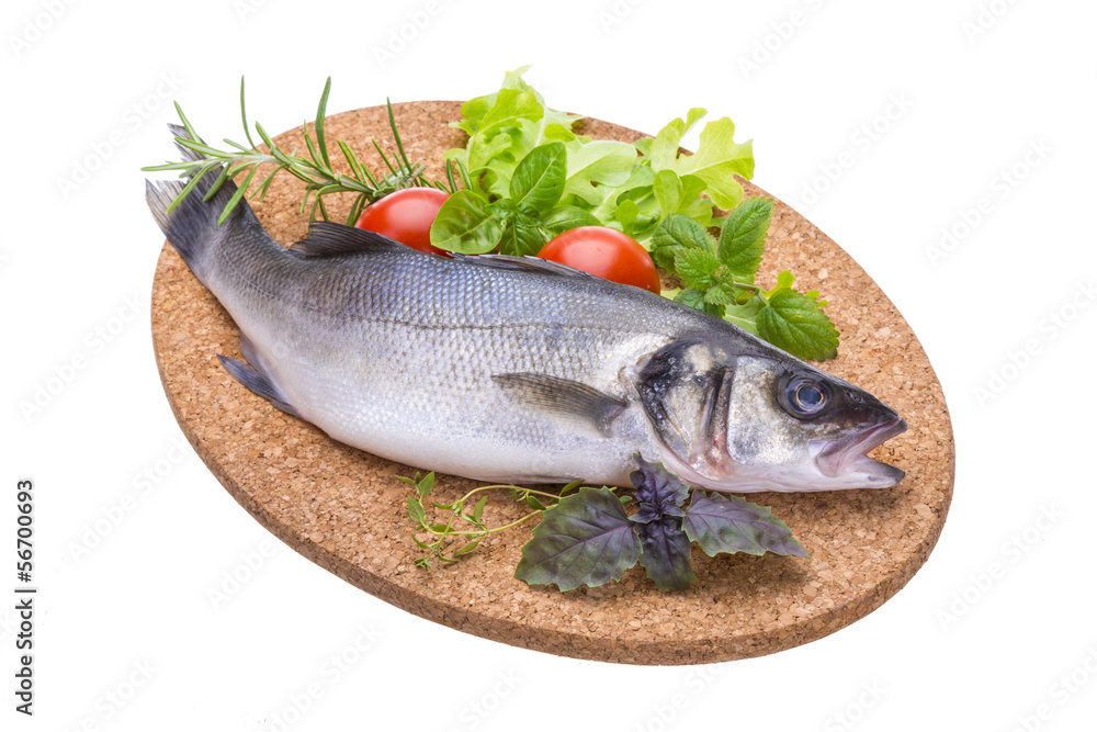 Raw seabass