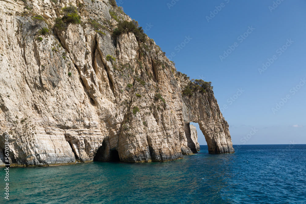 Blue Caves on Zakinthos Blue Caves on Zakinthos