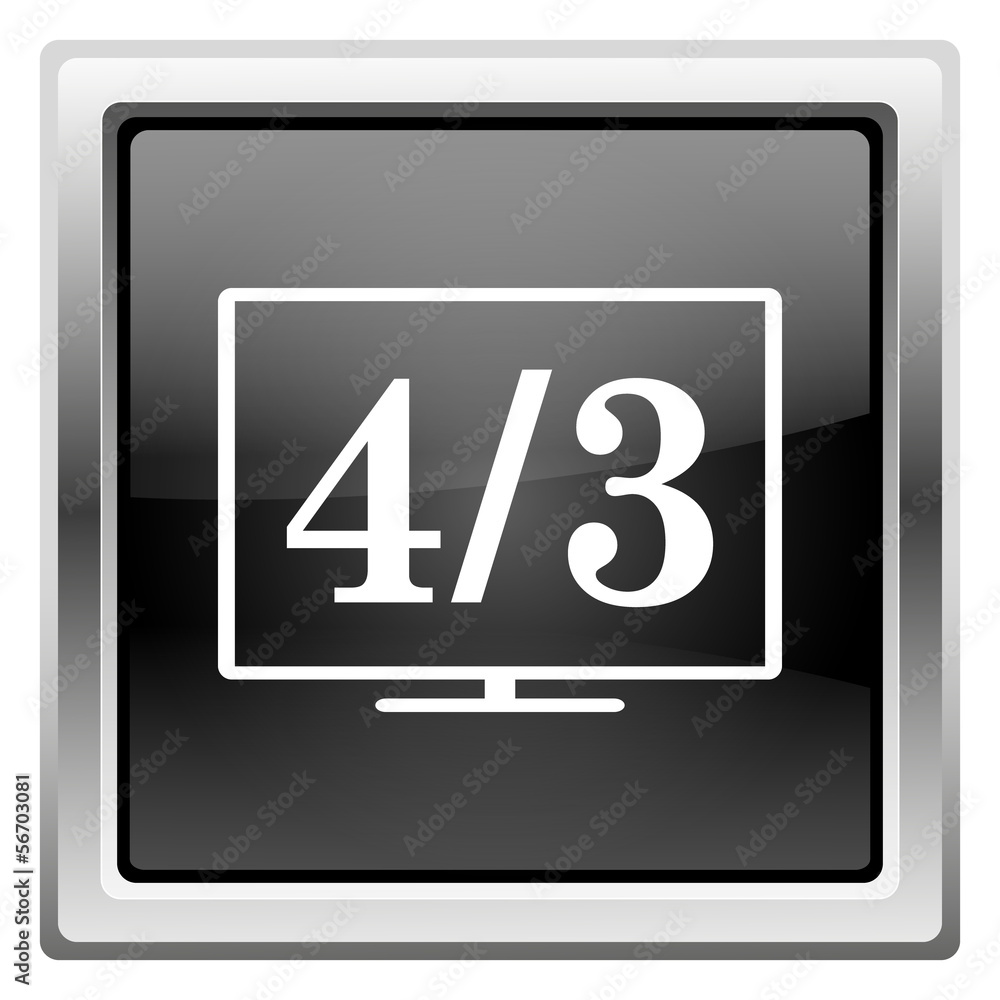 4 3 TV icon