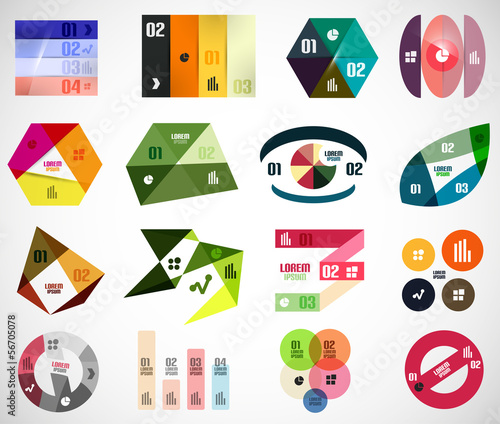 Set of infographic elements and banner templates