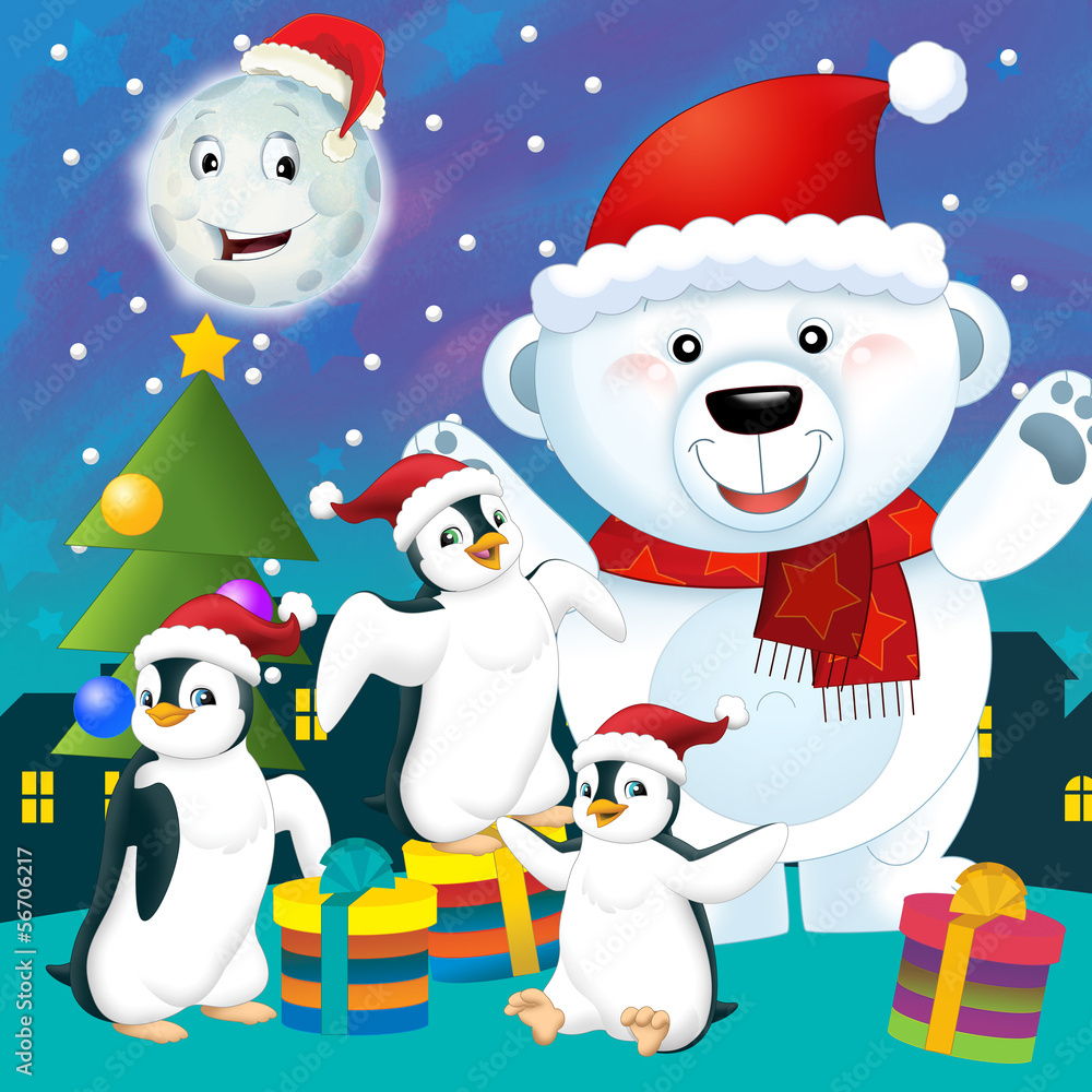 Funny christmas illustration Funny christmas illustration