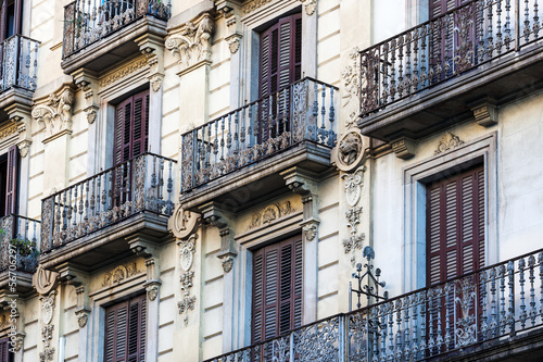 Canvas Print beautiful balconies