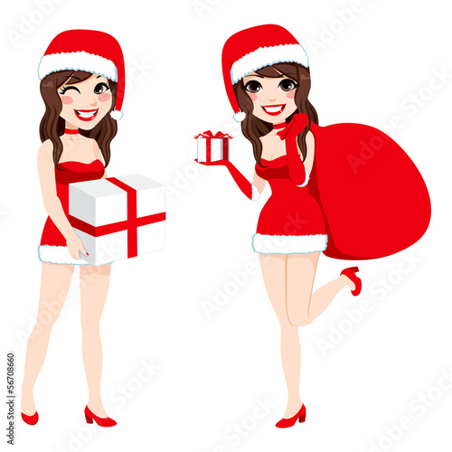 Santa Woman Presents