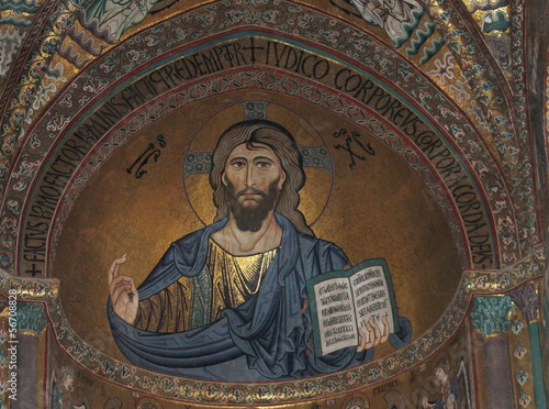 Obraz na płótnie cattedrale di Cefalù, interno