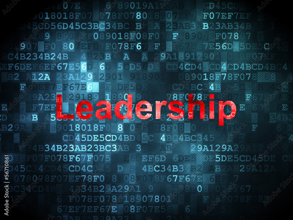 Fototapeta premium Business concept: Leadership on digital background