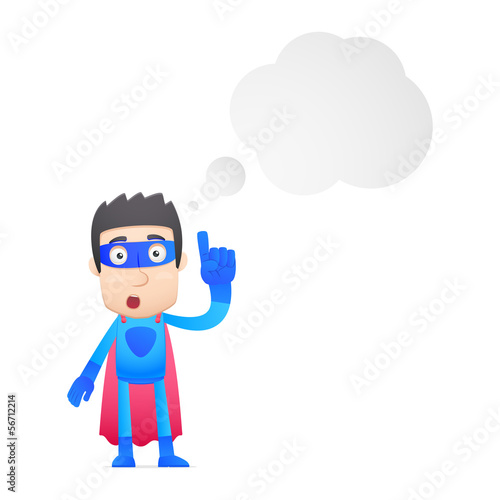 superhero in various poses