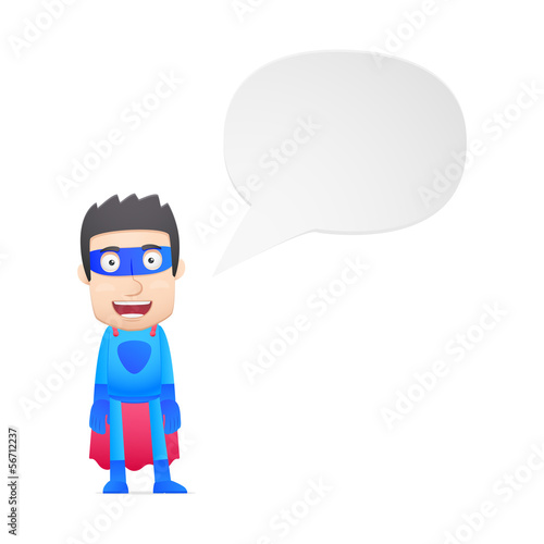 superhero in various poses