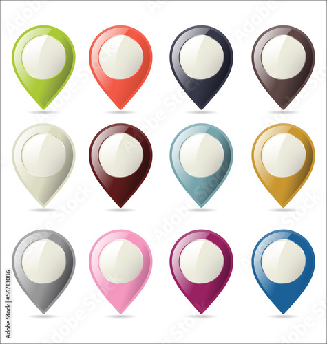 Free Download Set of map pointers - GFXLoad