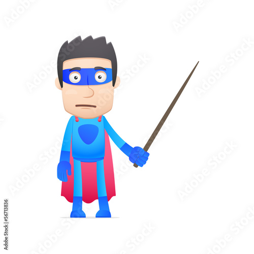 superhero in various poses