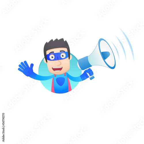 superhero in various poses