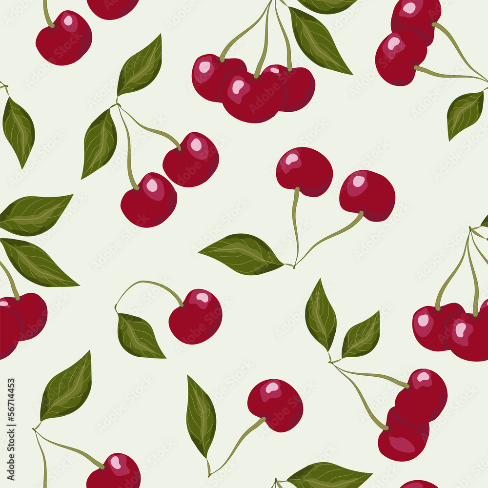 Seamless pattern with cherries Seamless pattern with cherries