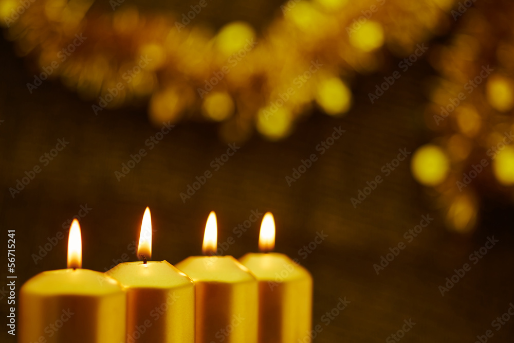 Vier Kerzen zum Advent vor Weihnachten Vier Kerzen zum Advent vor Weihnachten