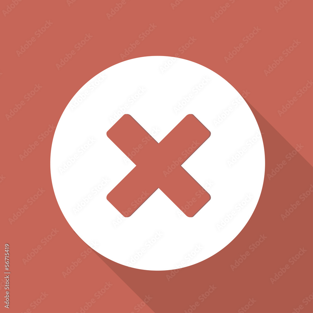 Fototapeta premium Delete web icon