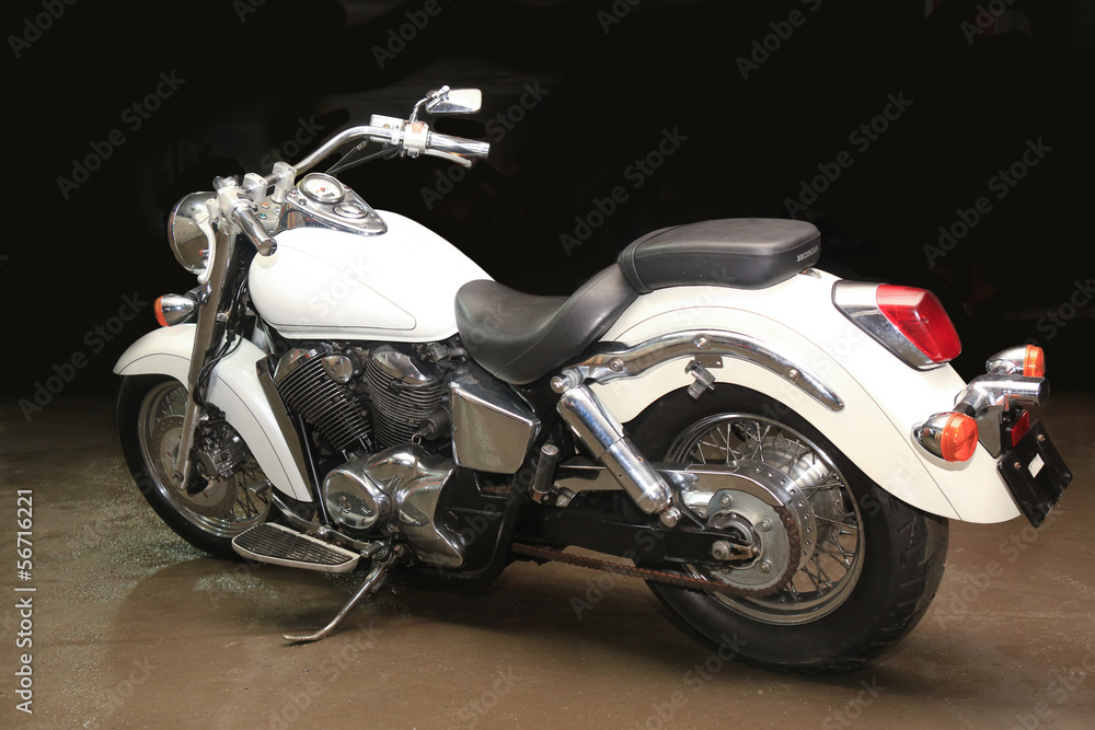 white powerful motorcycle white powerful motorcycle