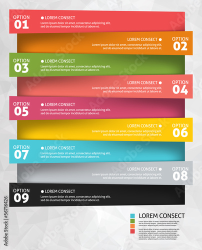 Modern business options banner. Vector illustration. Infographic