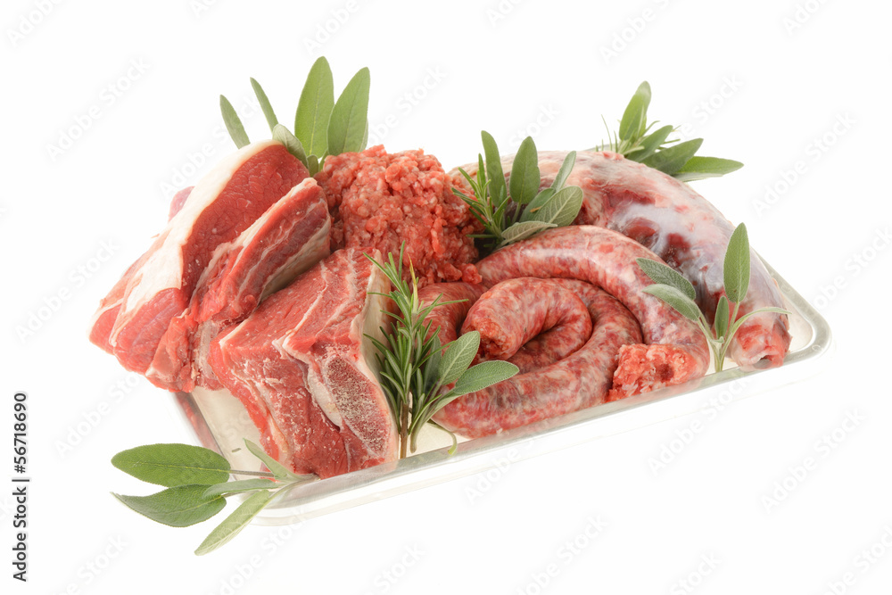 Carne cruda mista con spezie