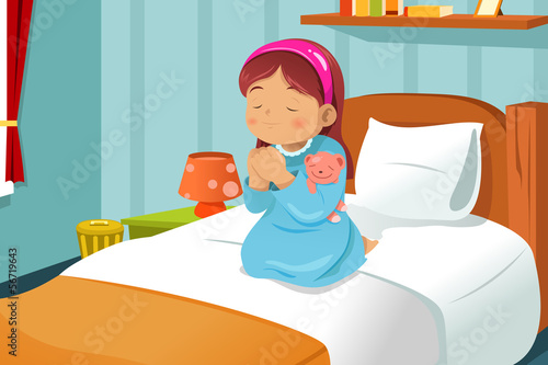 Little girl praying