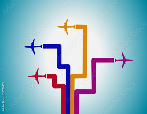 Airplanes and lines