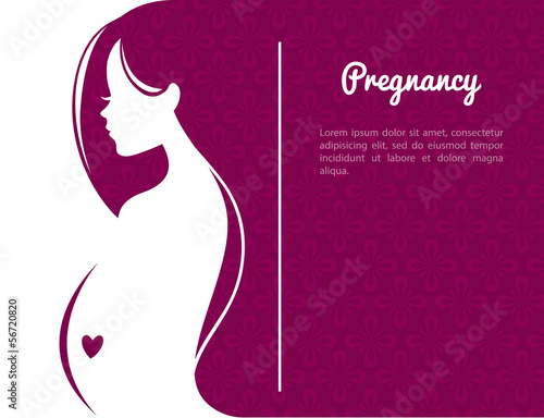 Pregnant woman's silhouette