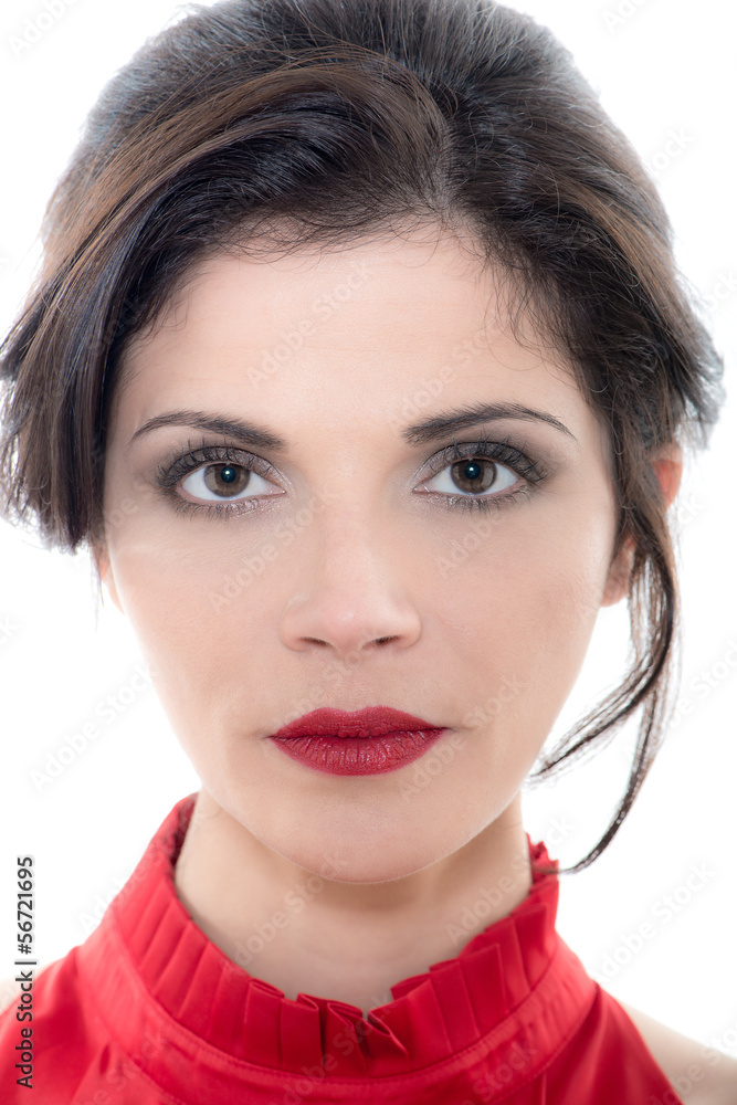 beautiful serious caucasian woman portrait beautiful serious caucasian woman portrait